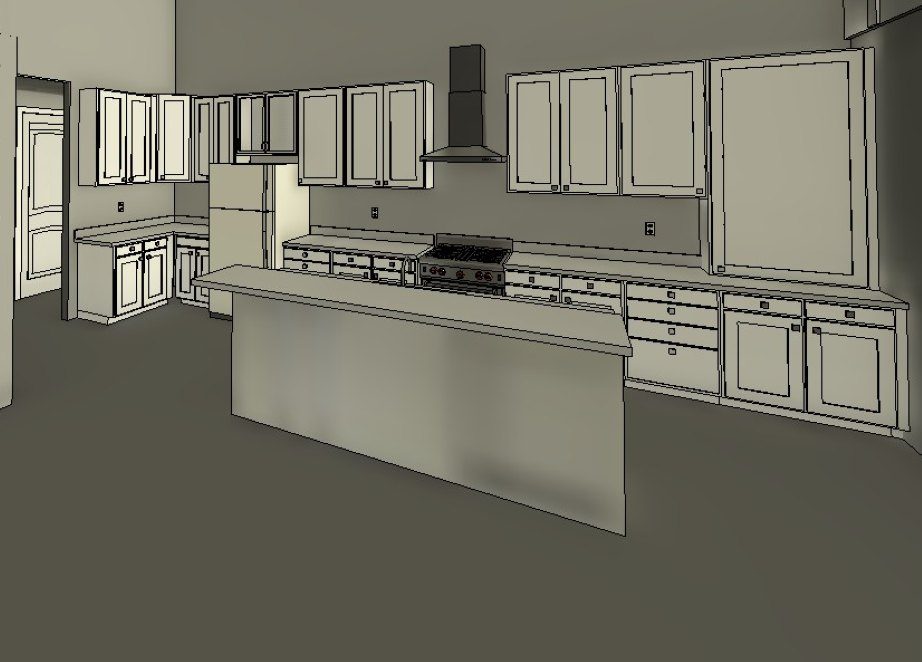 3D Kitchen View 1